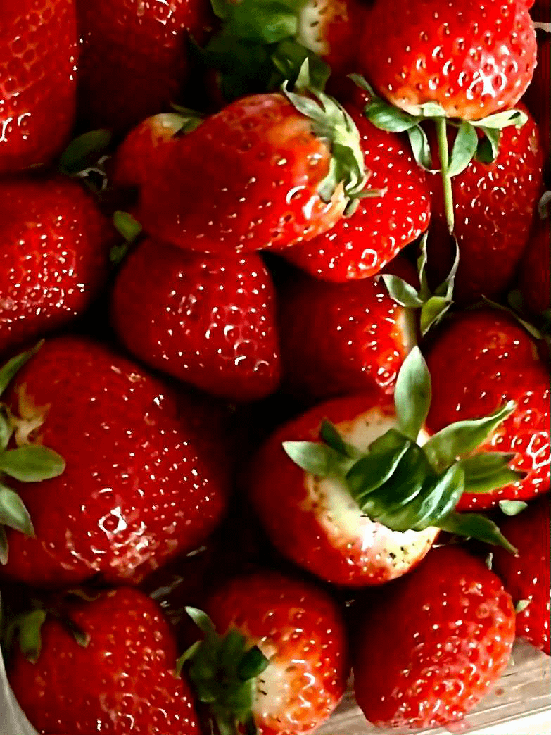 strawberries beautiful red